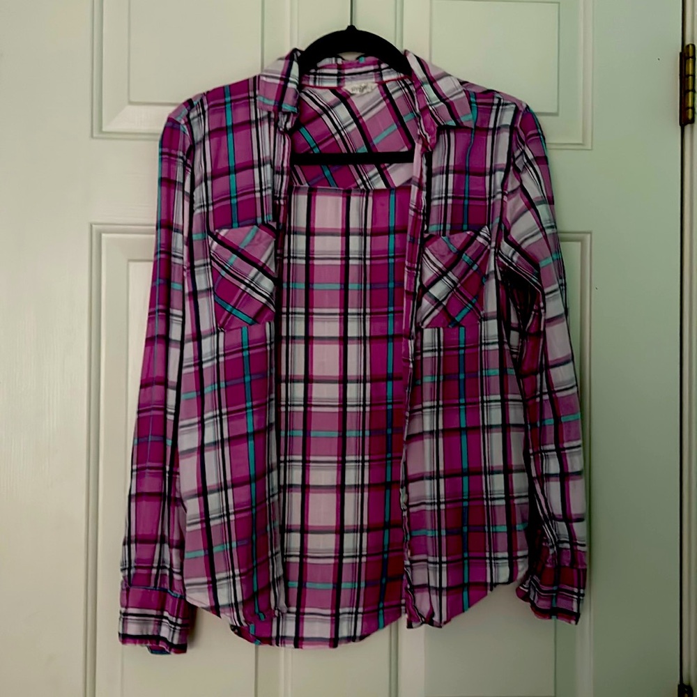 Pink plaid shirt from Aeropostale